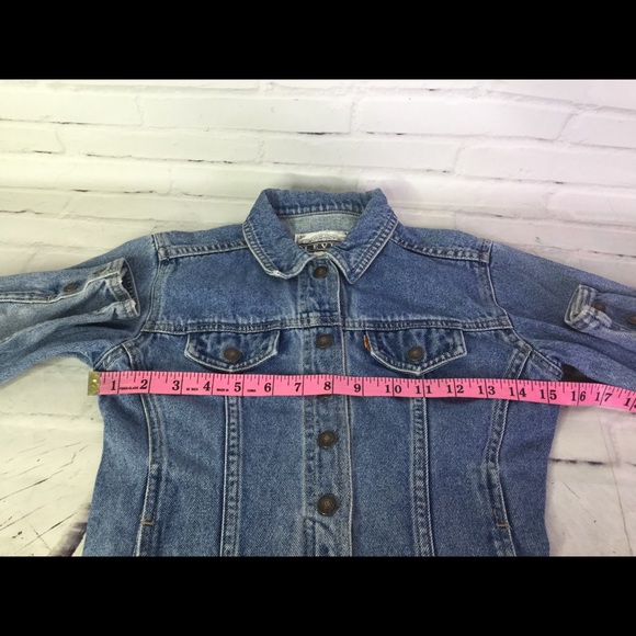 Vintage Levis Orange Tab Kids 6X Denim Jean Jacket - Picture 6 of 8